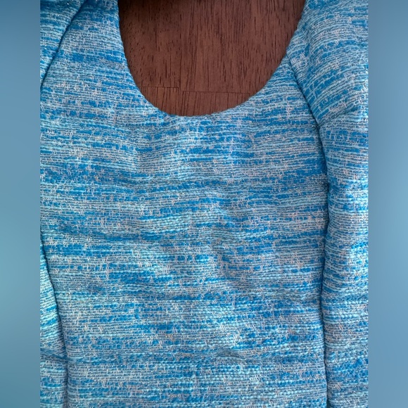 Lilly Pulitzer Noella Embellished Vest SZ M Turquoise Oasis Resort Boucle - Picture 7 of 16